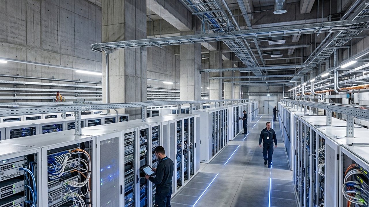A data hall of servers